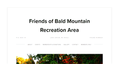 Desktop Screenshot of friendsofbaldmountain.com